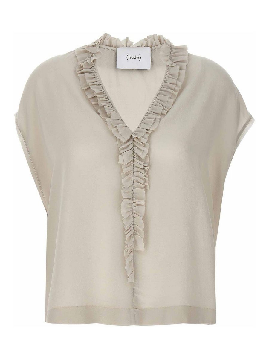 Nude Blouse - Beige