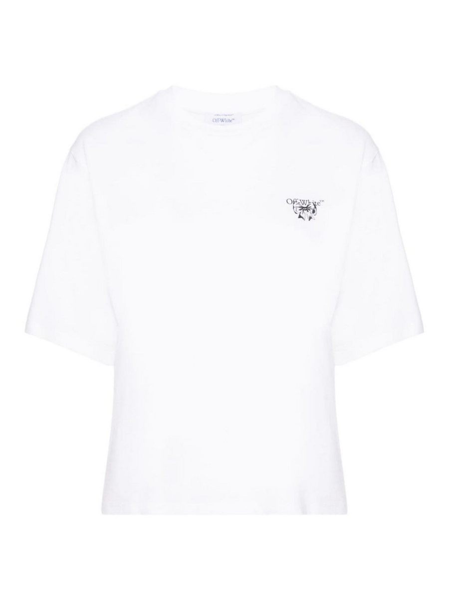 Off-White Pull Col Rond - Blanc