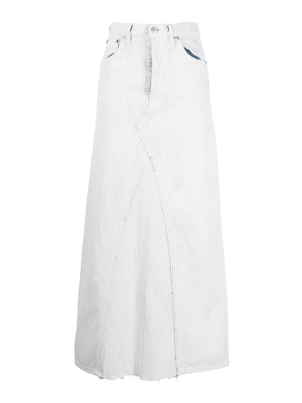 Maison Margiela Jupe Midi - Blanc