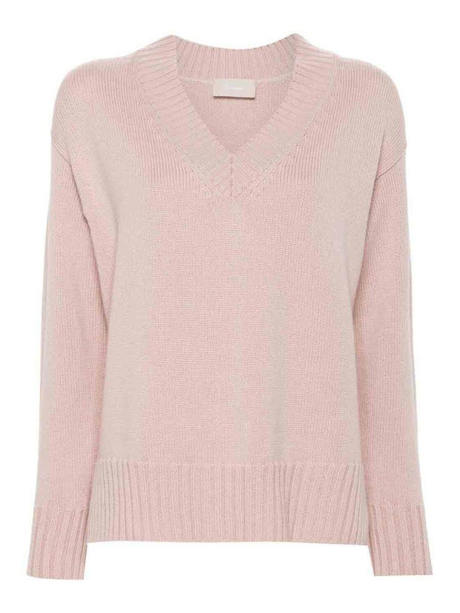 Drumohr Pull À Col V - Rose