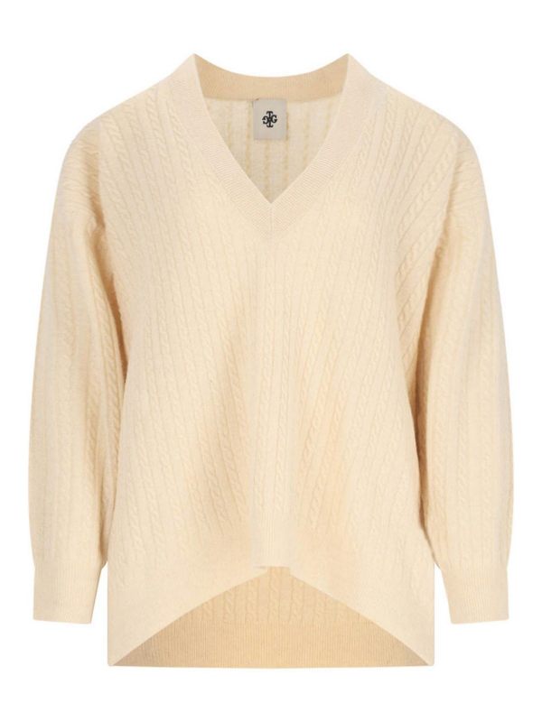 The garment Pull Col Bateau - Blanc