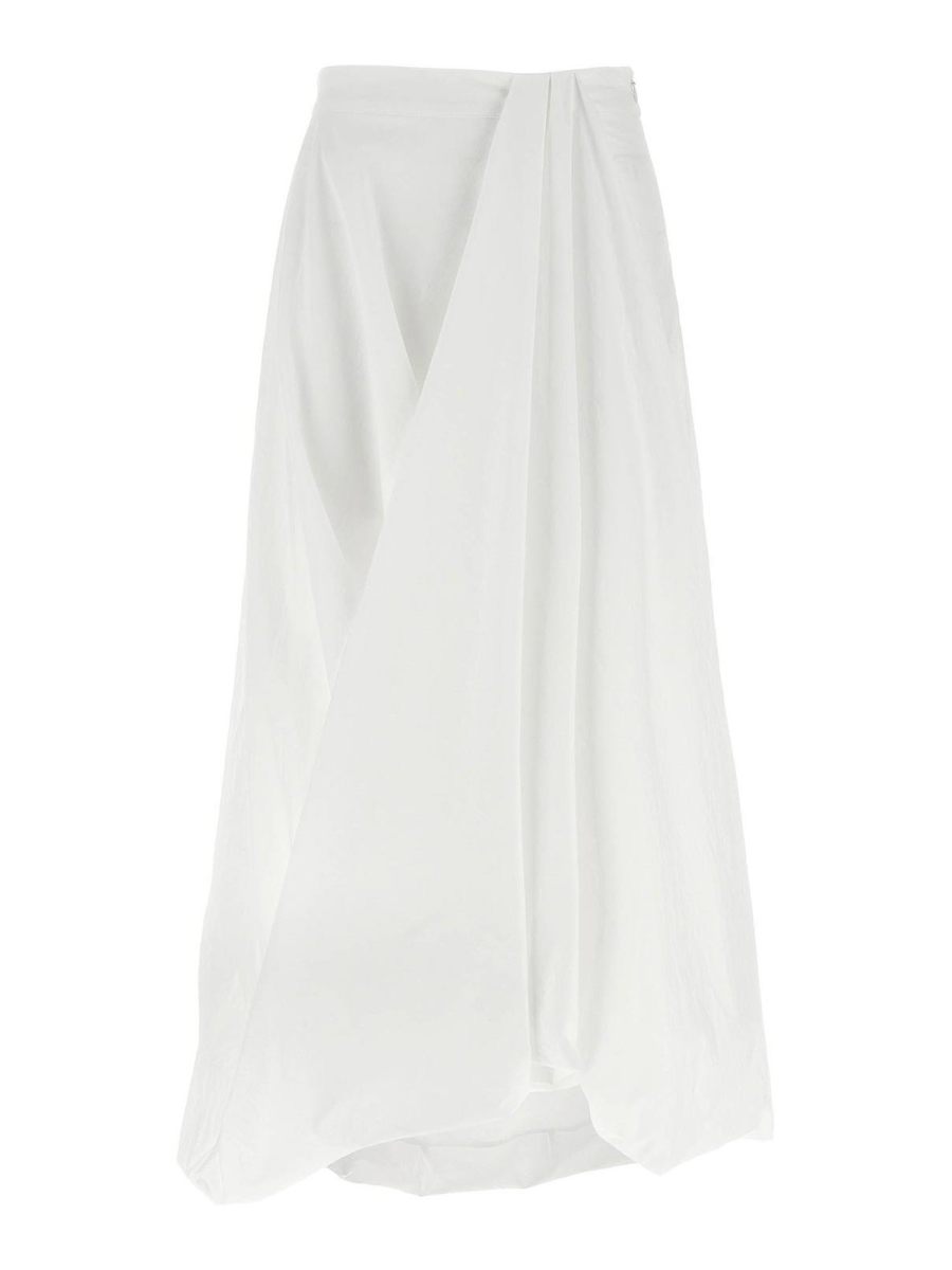 Brunello Cucinelli Jupe Midi - Blanc