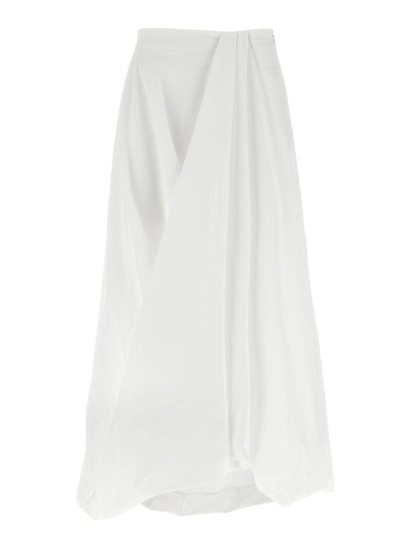 Brunello Cucinelli Jupe Midi - Blanc