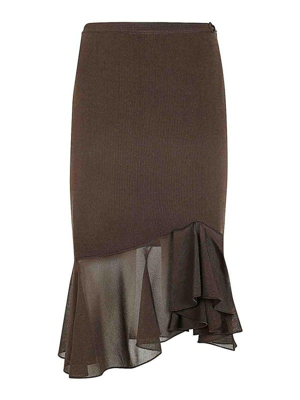 Tom Ford Jupe Midi - Marron