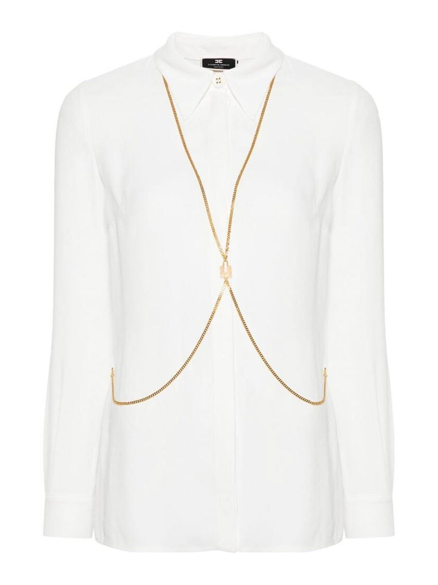 Elisabetta Franchi Chemise - Blanc