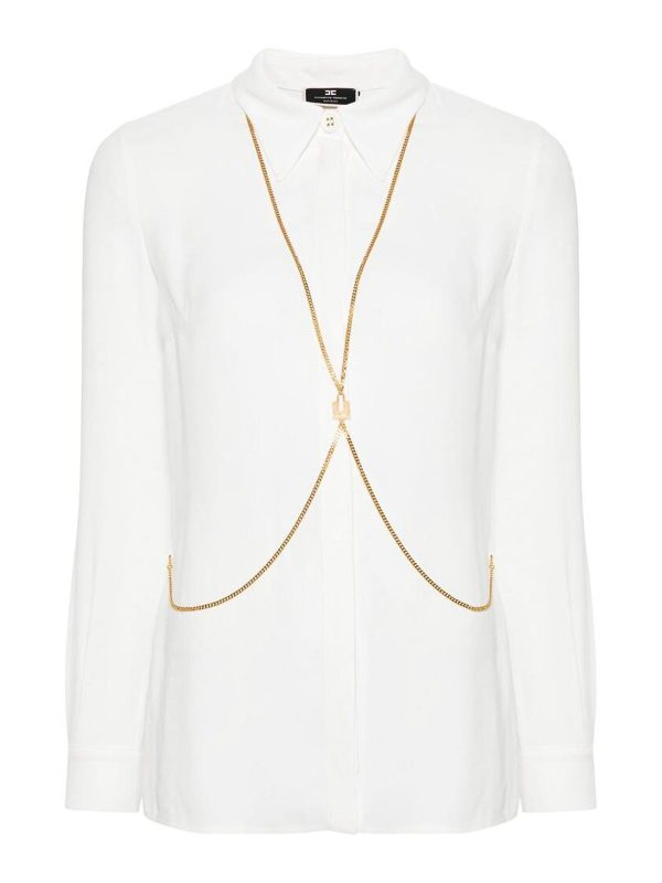 Elisabetta Franchi Chemise - Blanc