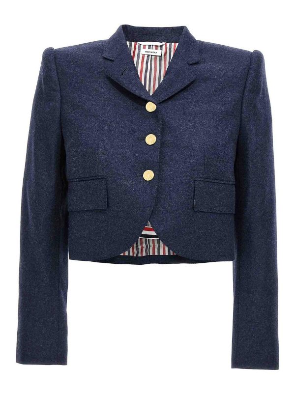 Thom Browne Veste Casual - Bleu
