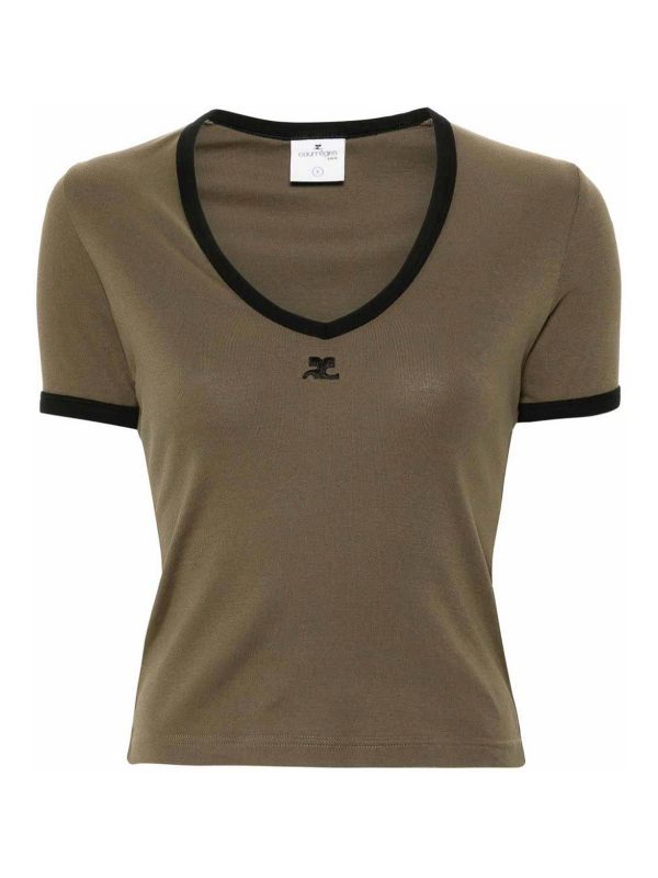 Courreges T-Shirt - Vert