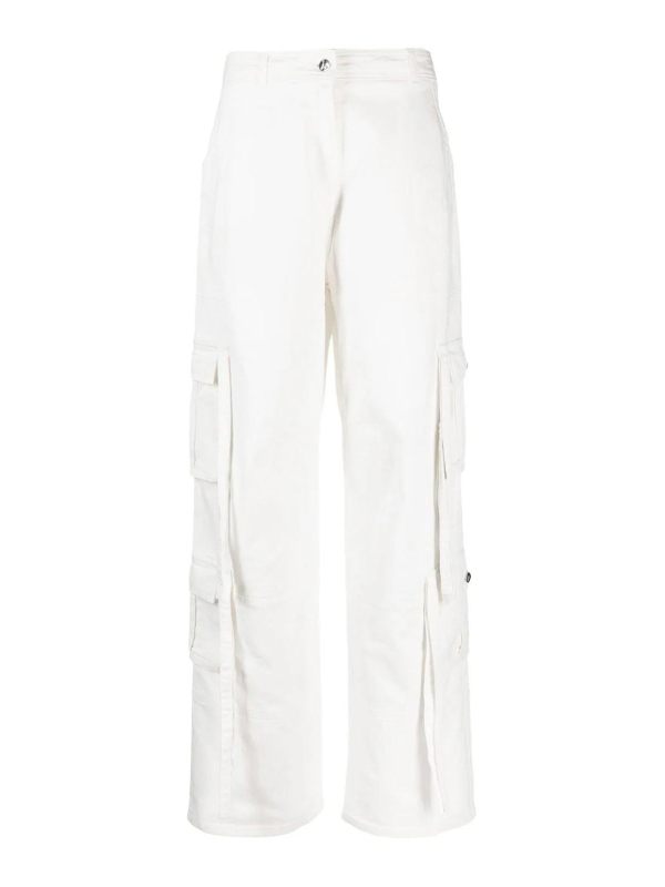 Andreādamo Pantalons Décontractés - Blanc