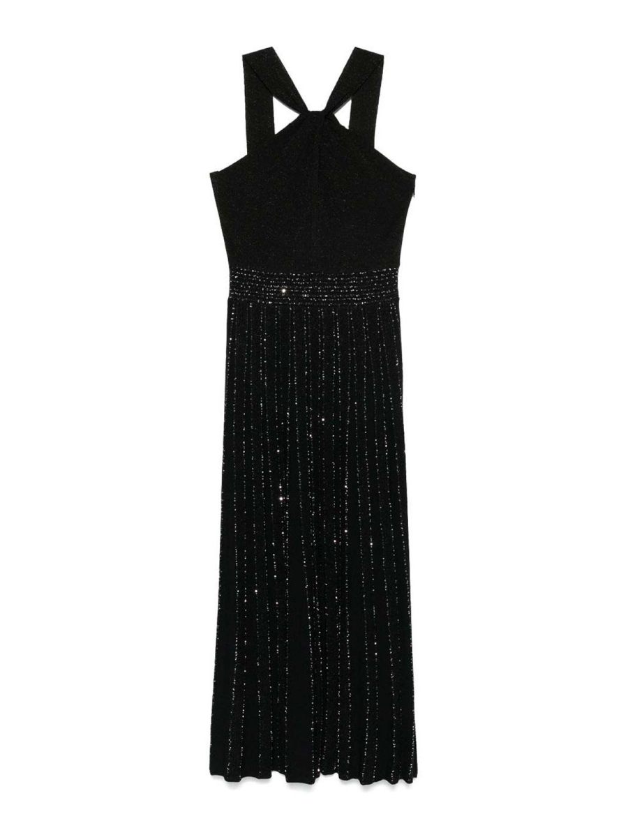 D. Exterior Maxi Robe - Noir