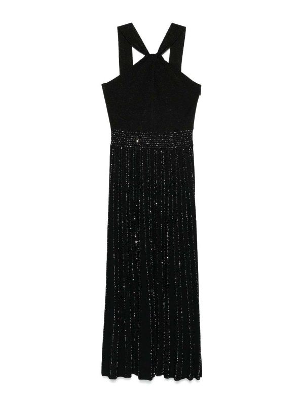 D. Exterior Maxi Robe - Noir