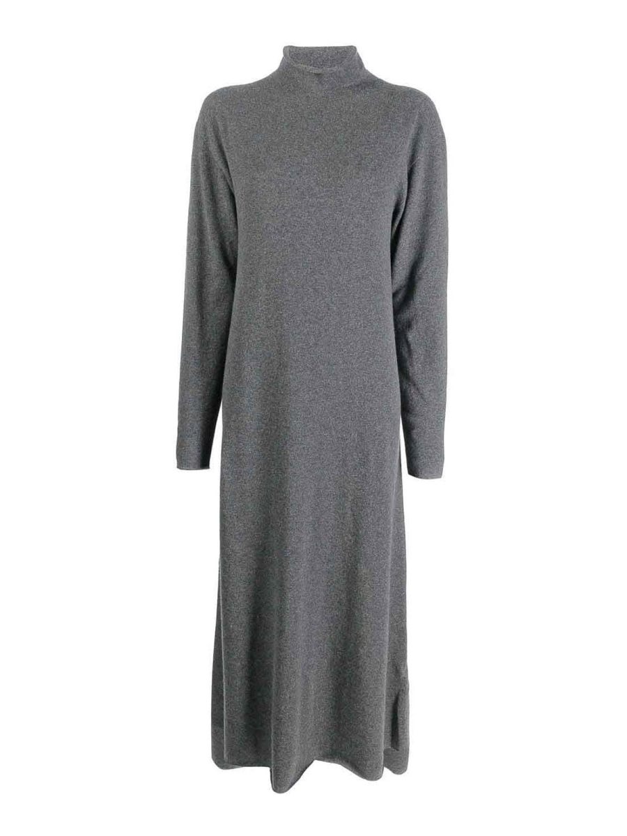 Jil Sander Robe Au Genou - Gris