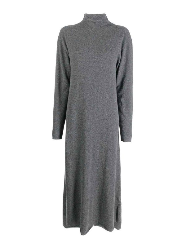 Jil Sander Robe Au Genou - Gris