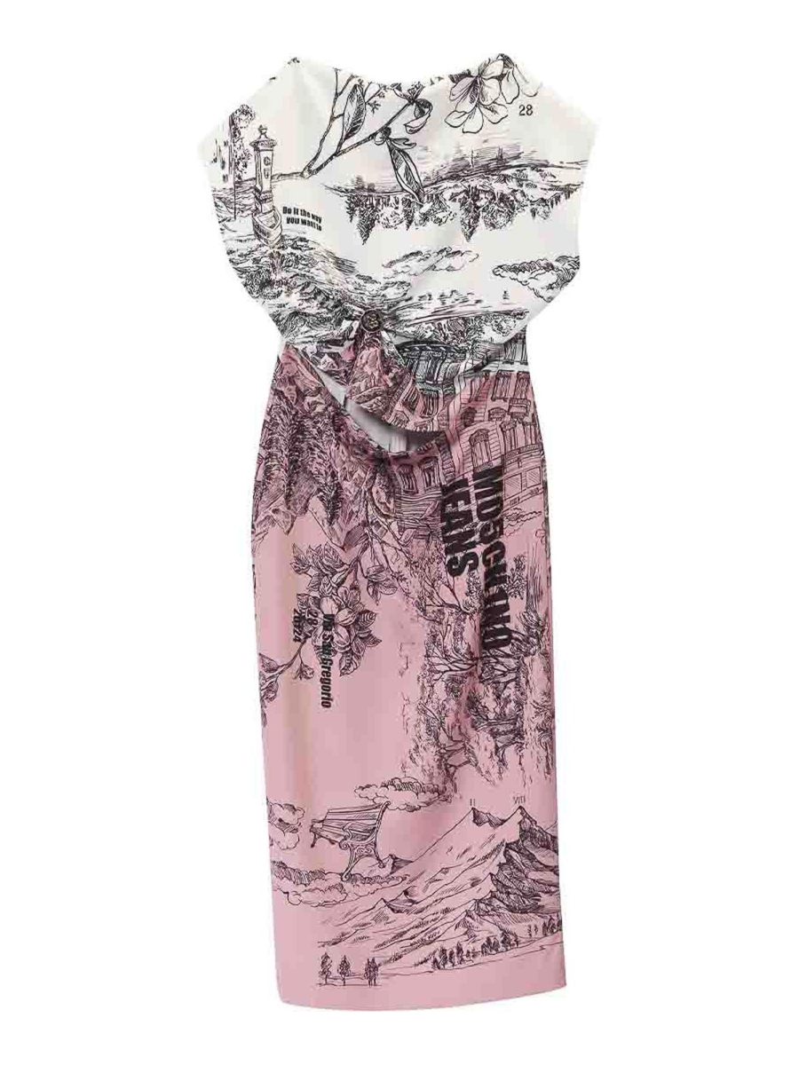 Moschino Jeans Robe Au Genou - Multicolore