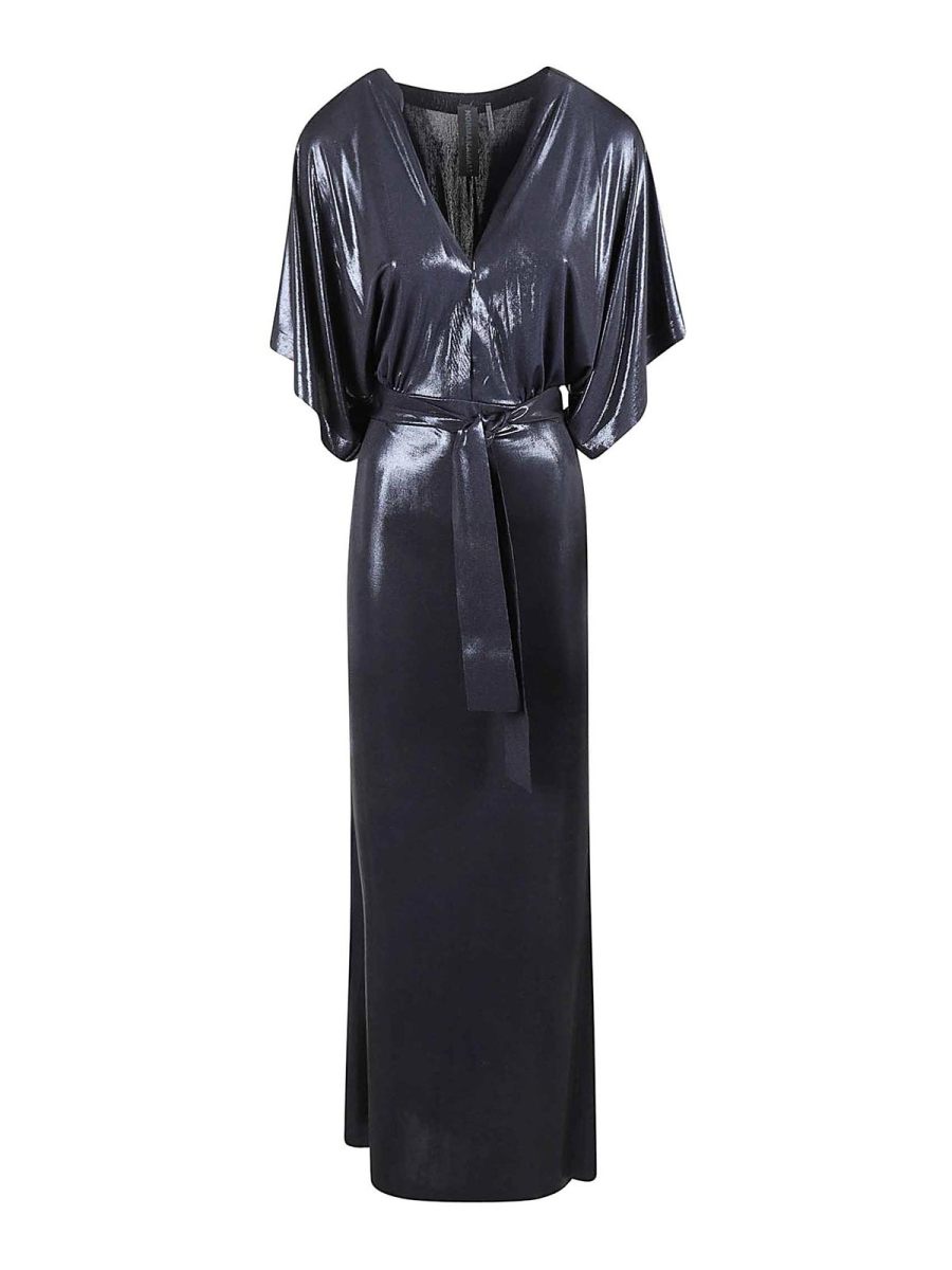 Norma Kamali Robe Au Genou - Bleu