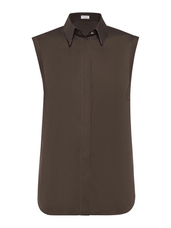 Brunello Cucinelli Chemise - Marron