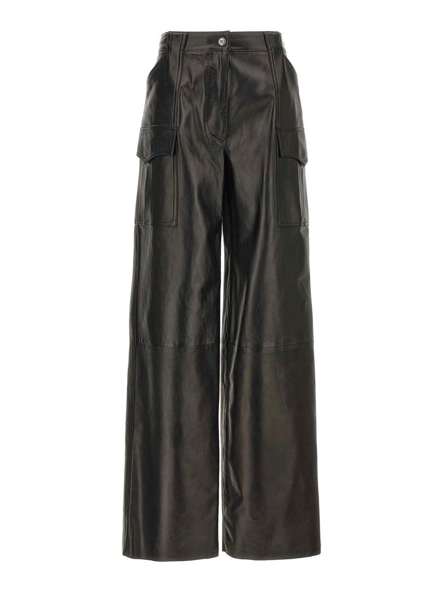 Ermanno Scervino Pantalons En Cuir - Noir