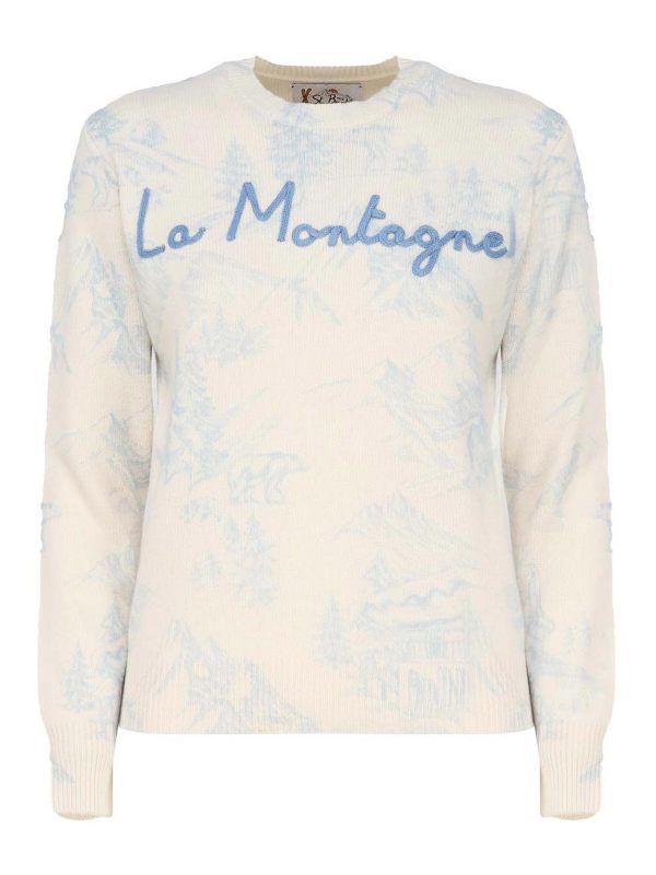 Mc2 Saint Barth Pull Col Rond - Blanc