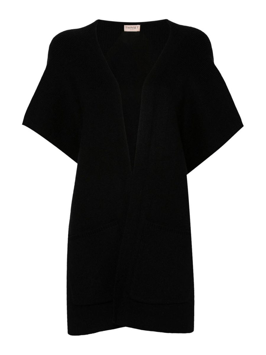 Twinset Manteau Court - Noir