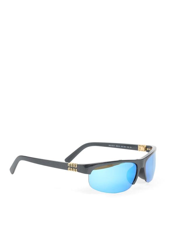 Miu Miu Lunettes De Soleil - Bleu Clair