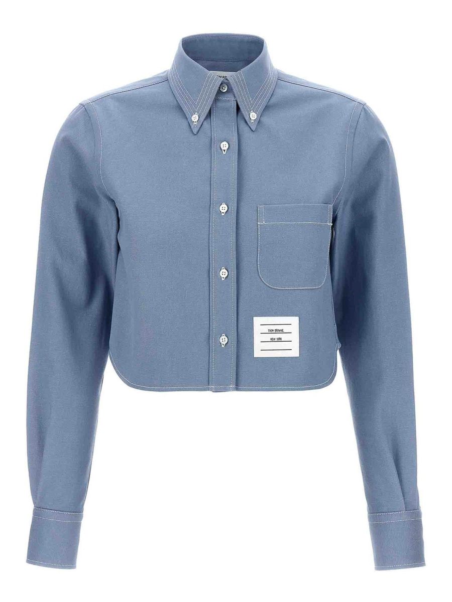Thom Browne Chemise - Bleu Clair