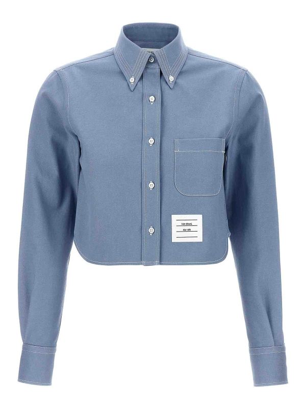 Thom Browne Chemise - Bleu Clair