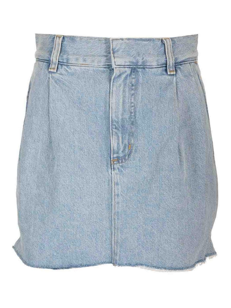 Agolde Jupe Midi - Bleu Clair