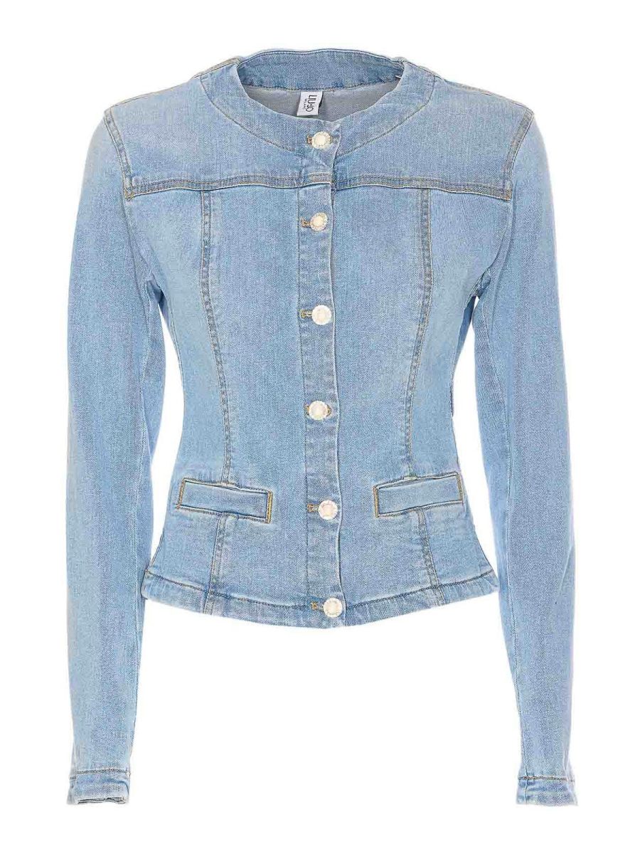 Liu Jo Veste En Jean - Bleu