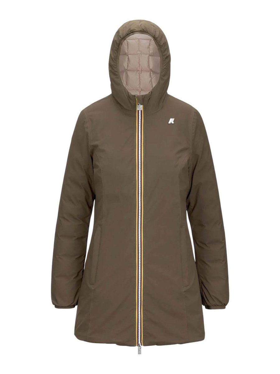 k-way Manteau Court - Marron