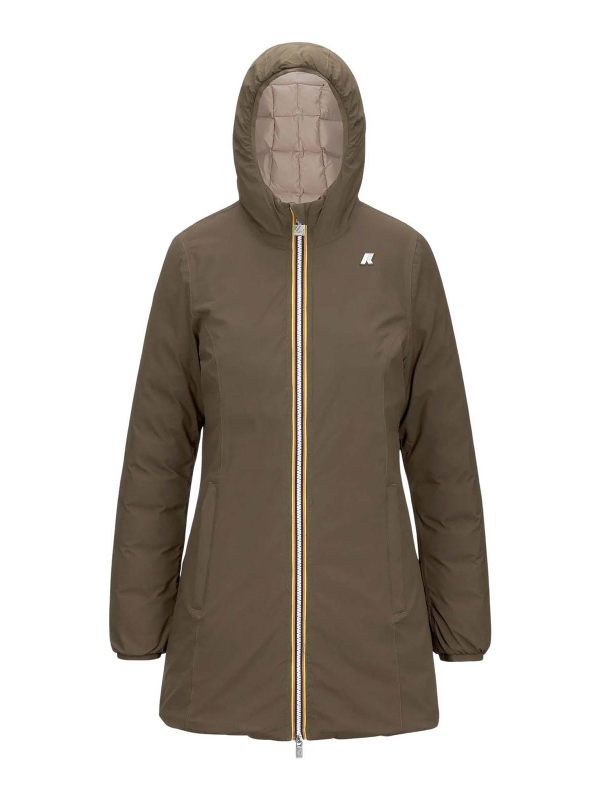k-way Manteau Court - Marron