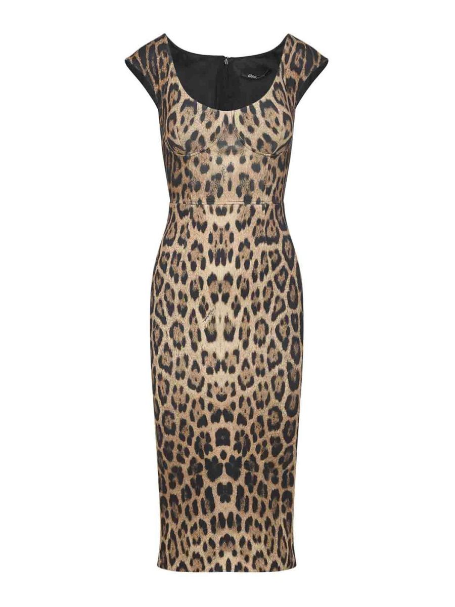 Roberto Cavalli Robe Courte - Beige