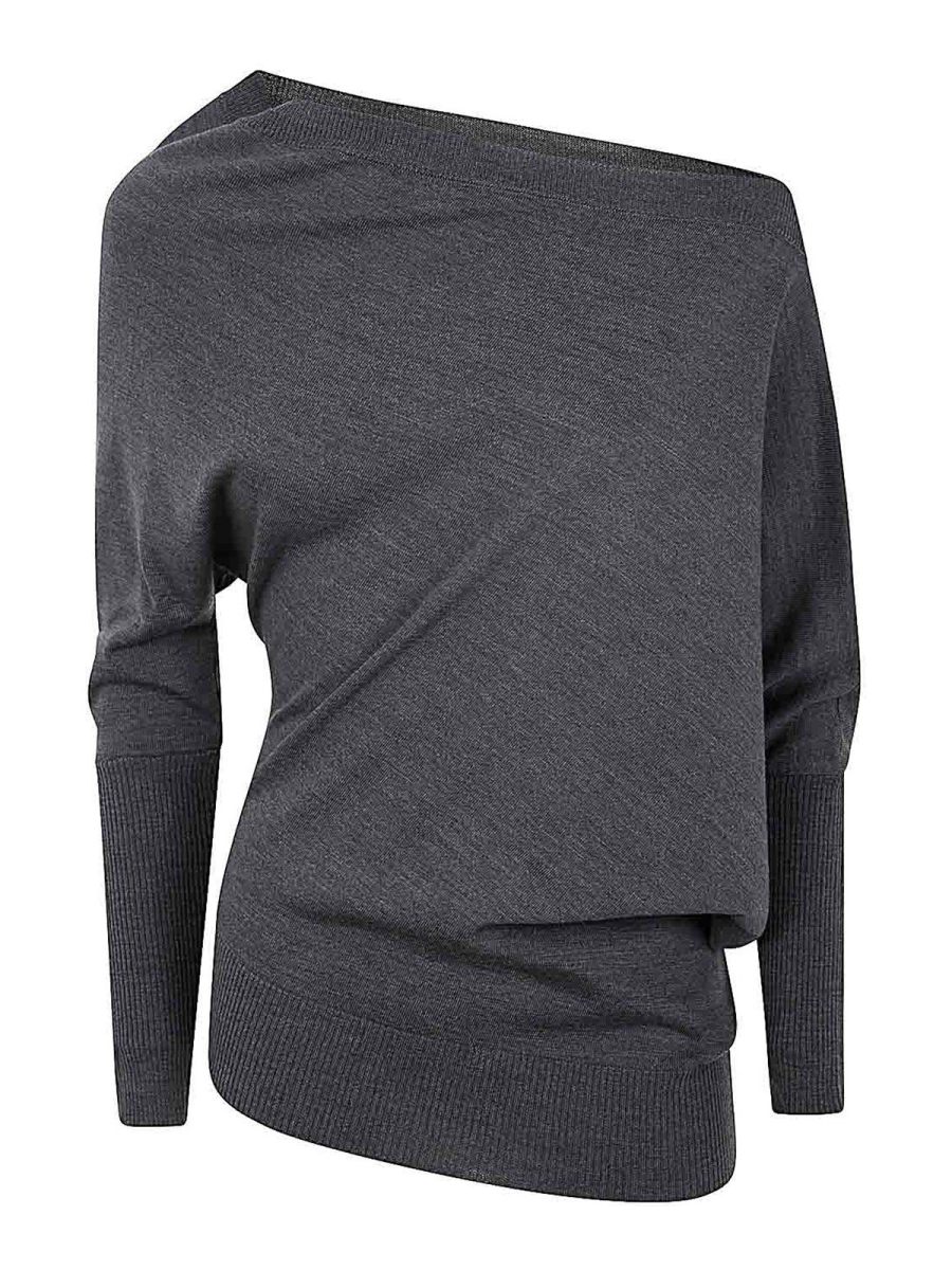 Liviana Conti Pull Col Rond - Gris