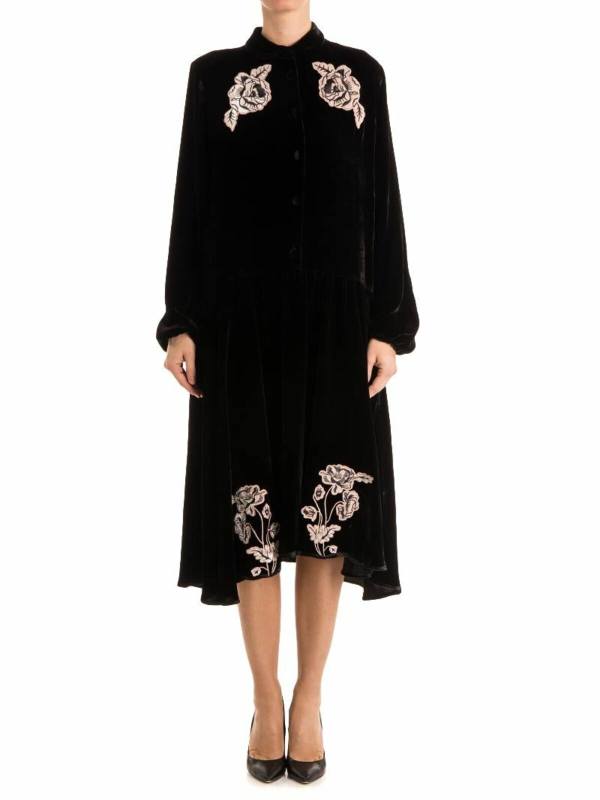 Vivetta Robe Au Genou - Noir