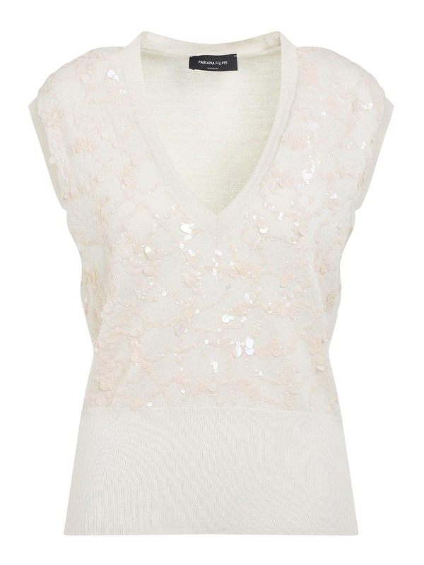 Fabiana Filippi Gilet - Jaune Clair