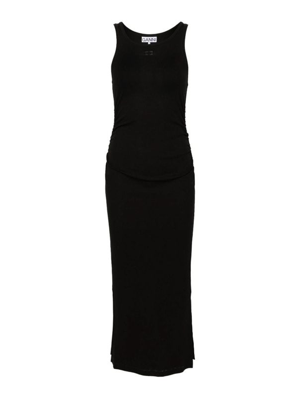 Ganni Maxi Robe - Noir