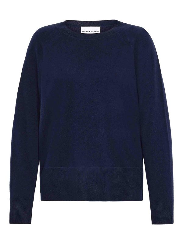 Emerson Renaldi Pull Col Rond - Bleu Foncé