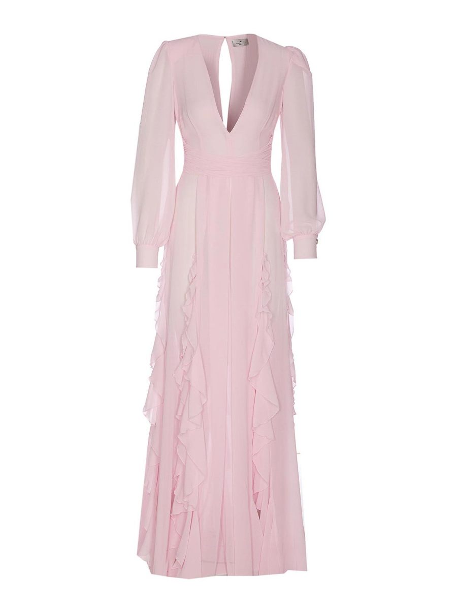 Elisabetta Franchi Robe Au Genou - Couleur Chair