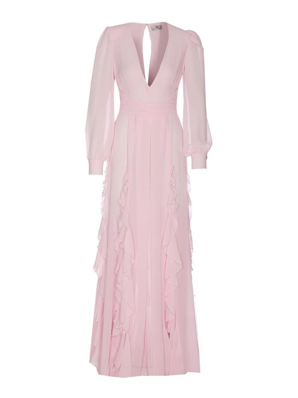 Elisabetta Franchi Robe Au Genou - Couleur Chair