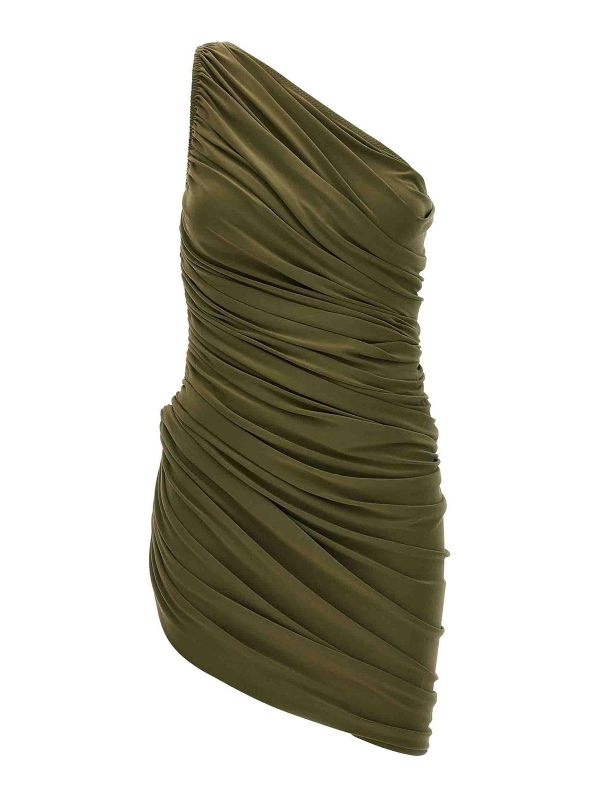 Norma Kamali Robe Courte - Vert