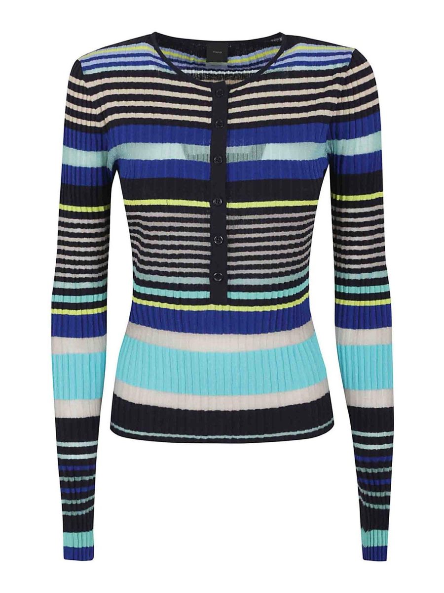 Pinko Pull Col Bateau - Bleu Clair