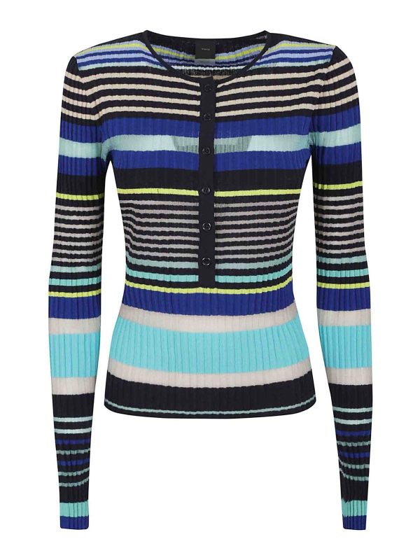 Pinko Pull Col Bateau - Bleu Clair