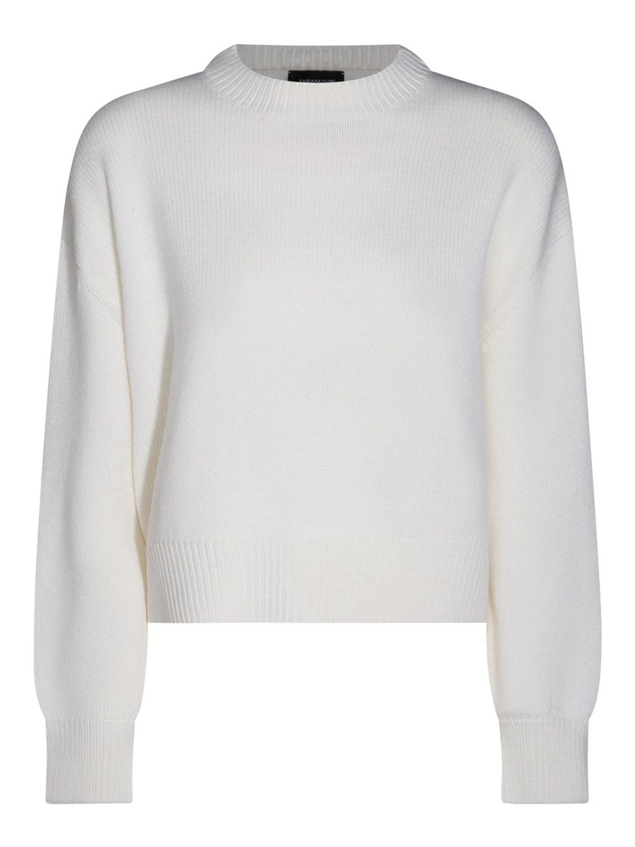 Fabiana Filippi Pull Col Rond - Blanc