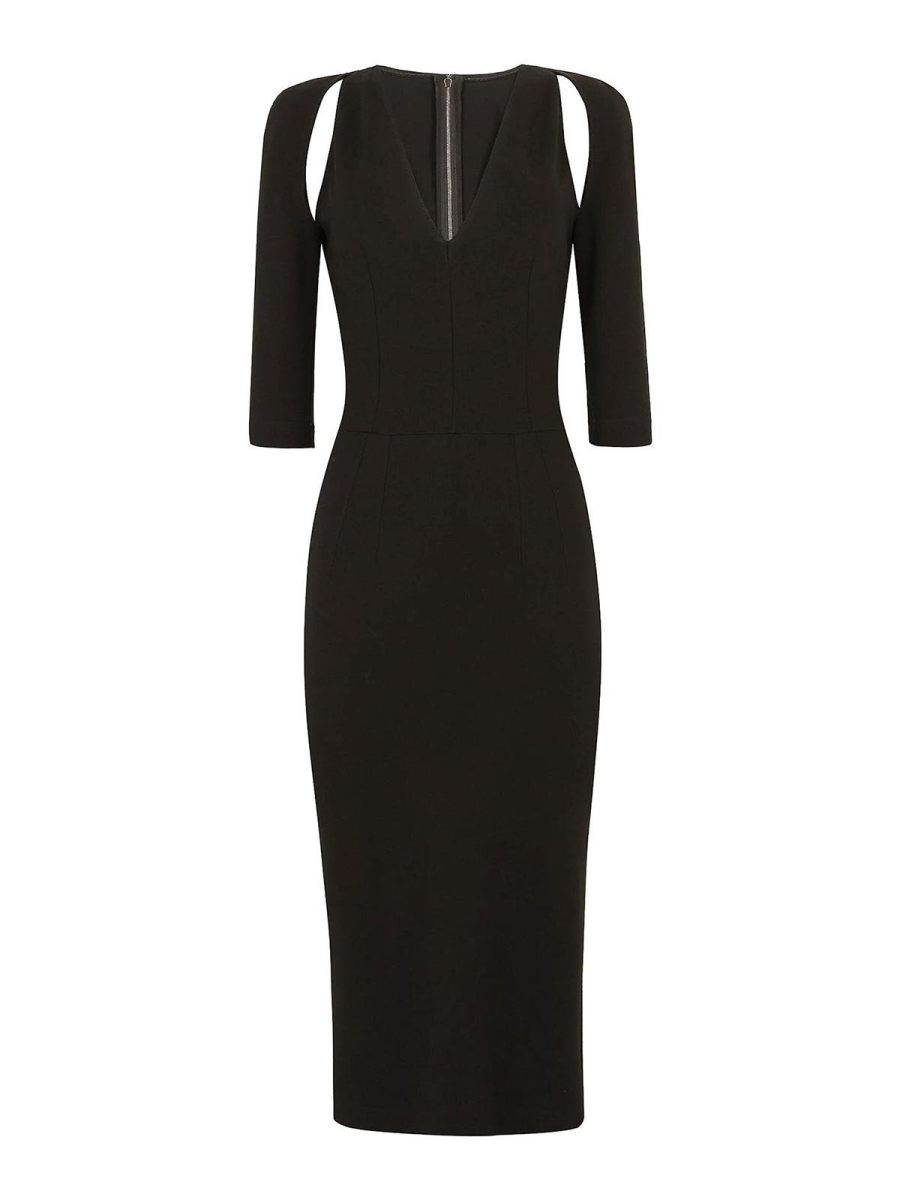 Dolce & Gabbana Robe Au Genou - Noir