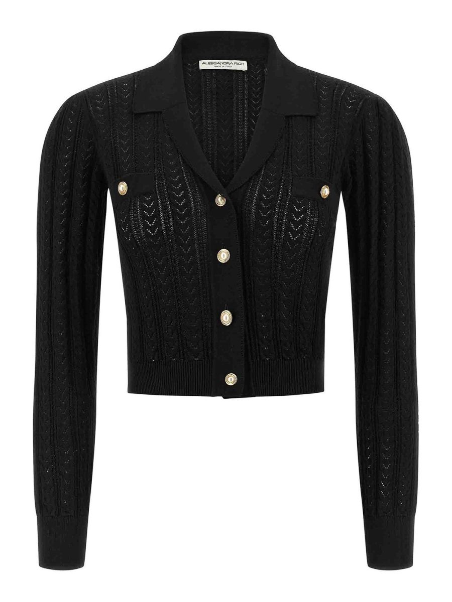 Alessandra Rich Cardigan - Noir