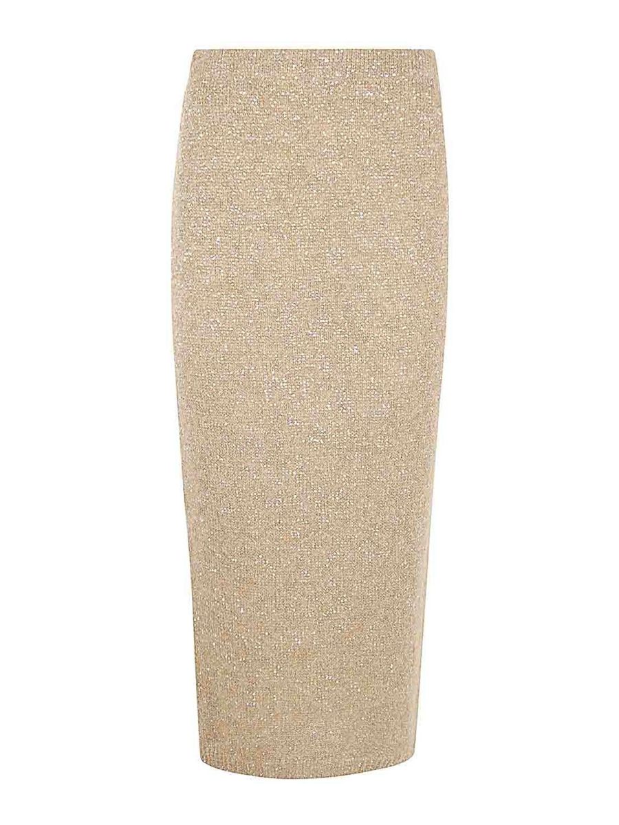 D. Exterior Jupe Midi - Marron