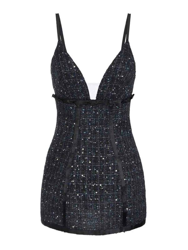 Elisabetta Franchi Robe Au Genou - Noir