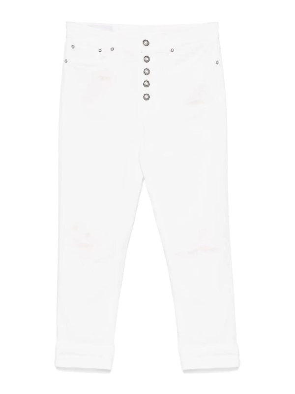 Dondup Pantalons Décontractés - Blanc