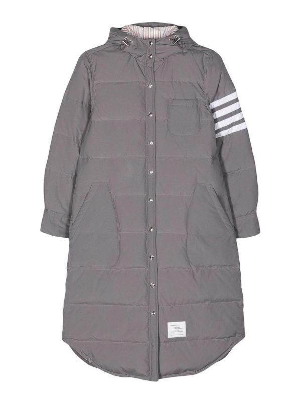 Thom Browne Manteau Rembourré - Gris