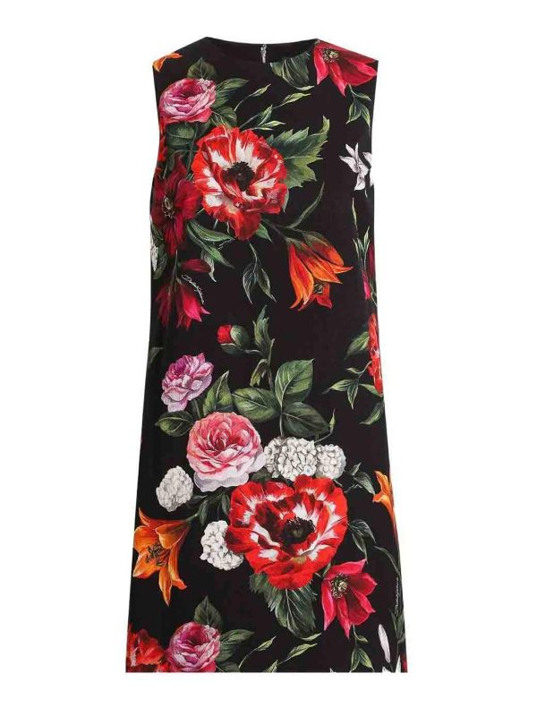 Dolce & Gabbana Robe Au Genou - Rouge