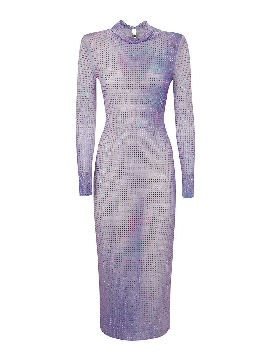Self Portrait Robe Au Genou - Violet
